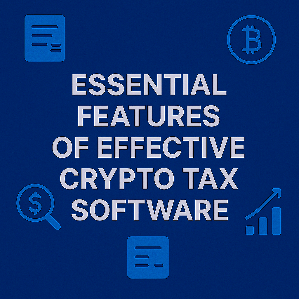 Essential Features of Effective Crypto Tax Software